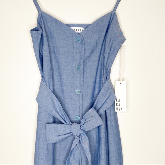 SOLD NWT Lacausa Bluebell Chambray Denim Dress - Picture 4 of 9